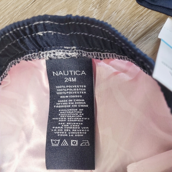 🇺🇲Nautica boys 2 piece rashguard swim set, navy, red, white Size 24M - Picture 8 of 10